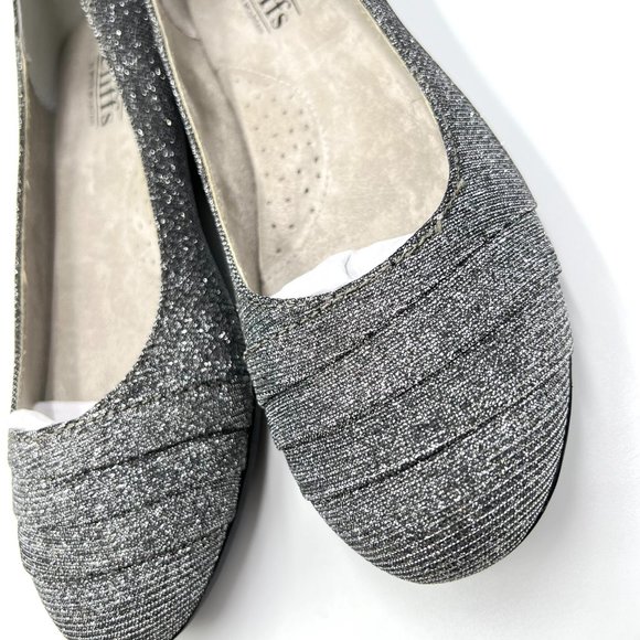 Cliffs By White Mountain Womens Clara Pewter Silver Grey Ballet Flats Shoes 8M - Picture 5 of 14